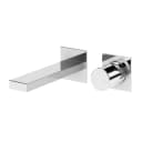 Monocomando de lavatório à parede, com 2 furos. Bica flat com  230mm