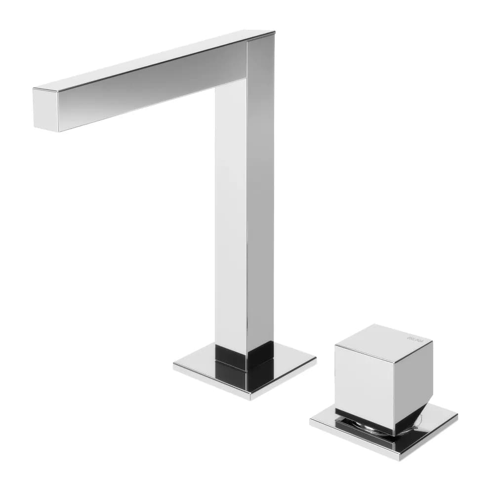 Deck-mounted, 2 hole basin mixer