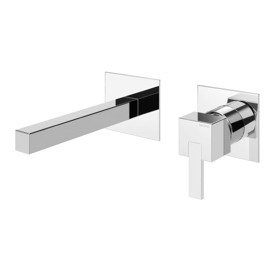 2 hole wall basin mixer. Spout with 230mm