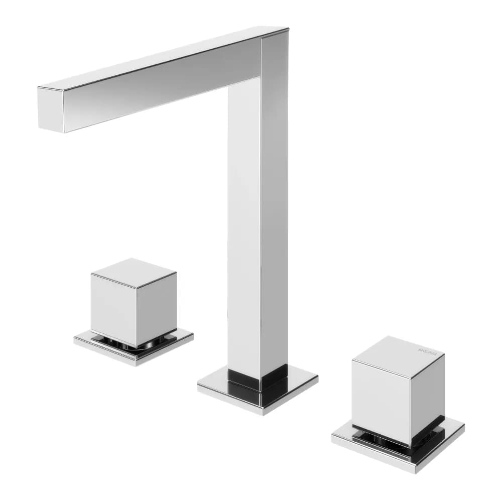Deck-mounted, 3 hole basin mixer