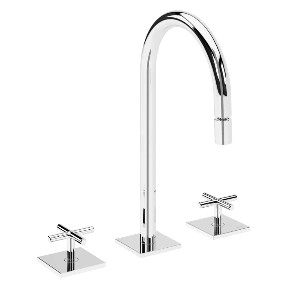 Deck-mounted, 3 hole bidet mixer
