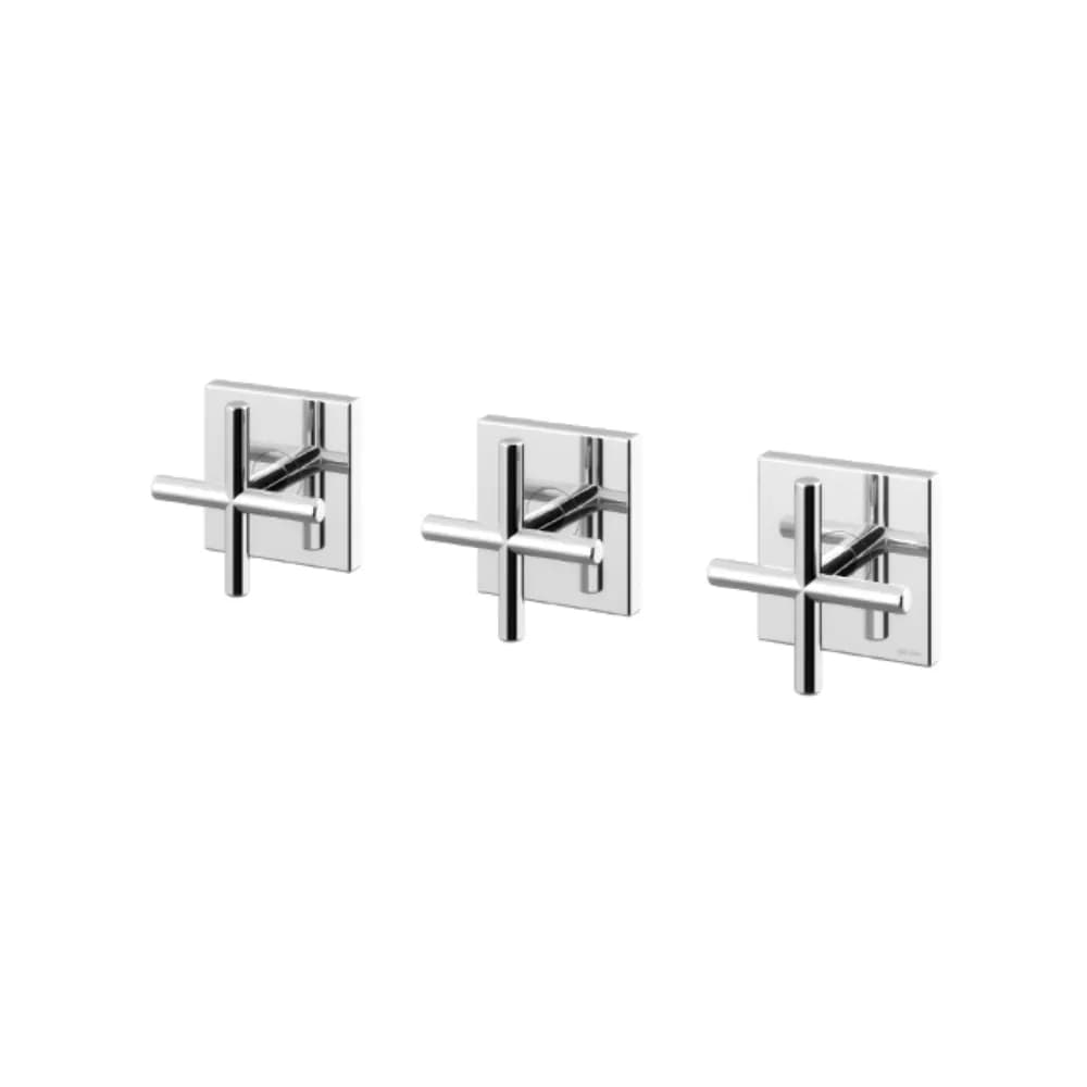 3 hole concealed mixer, with 2 outlets