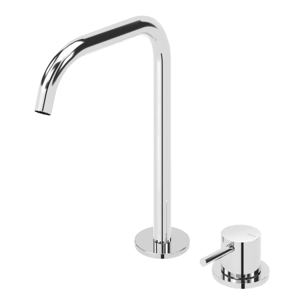 Deck-mounted, 2 hole basin mixer