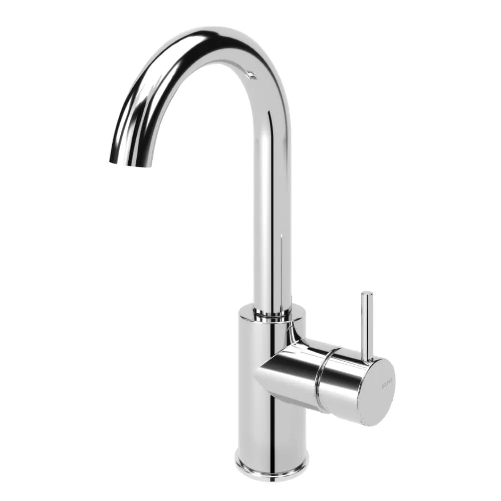 Basin mixer, swivel spout