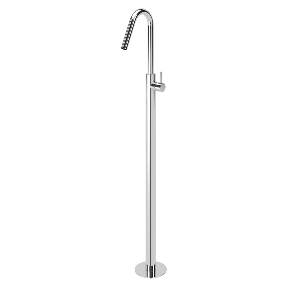 Free-standing single-lever basin mixer, upper spout
