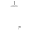 Concealed shower set with Inox shower head Ø250 mm with ceiling shower arm 100 mm