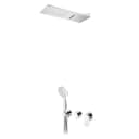 Concealed shower set with Line Cascade shower (Rain/Cascade) and Emotion handshower set