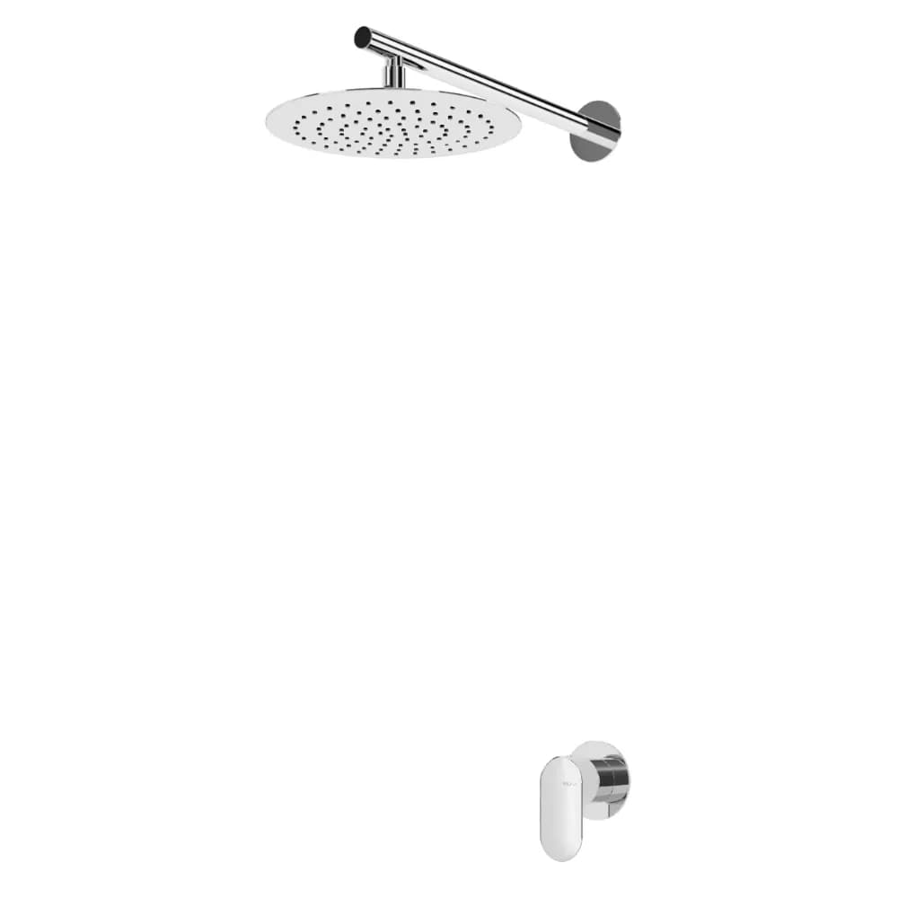 Concealed shower set with Inox shower head Ø250 mm