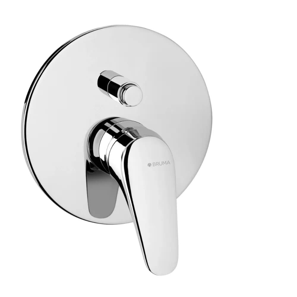 Concealed single lever mixer with 2 outlets