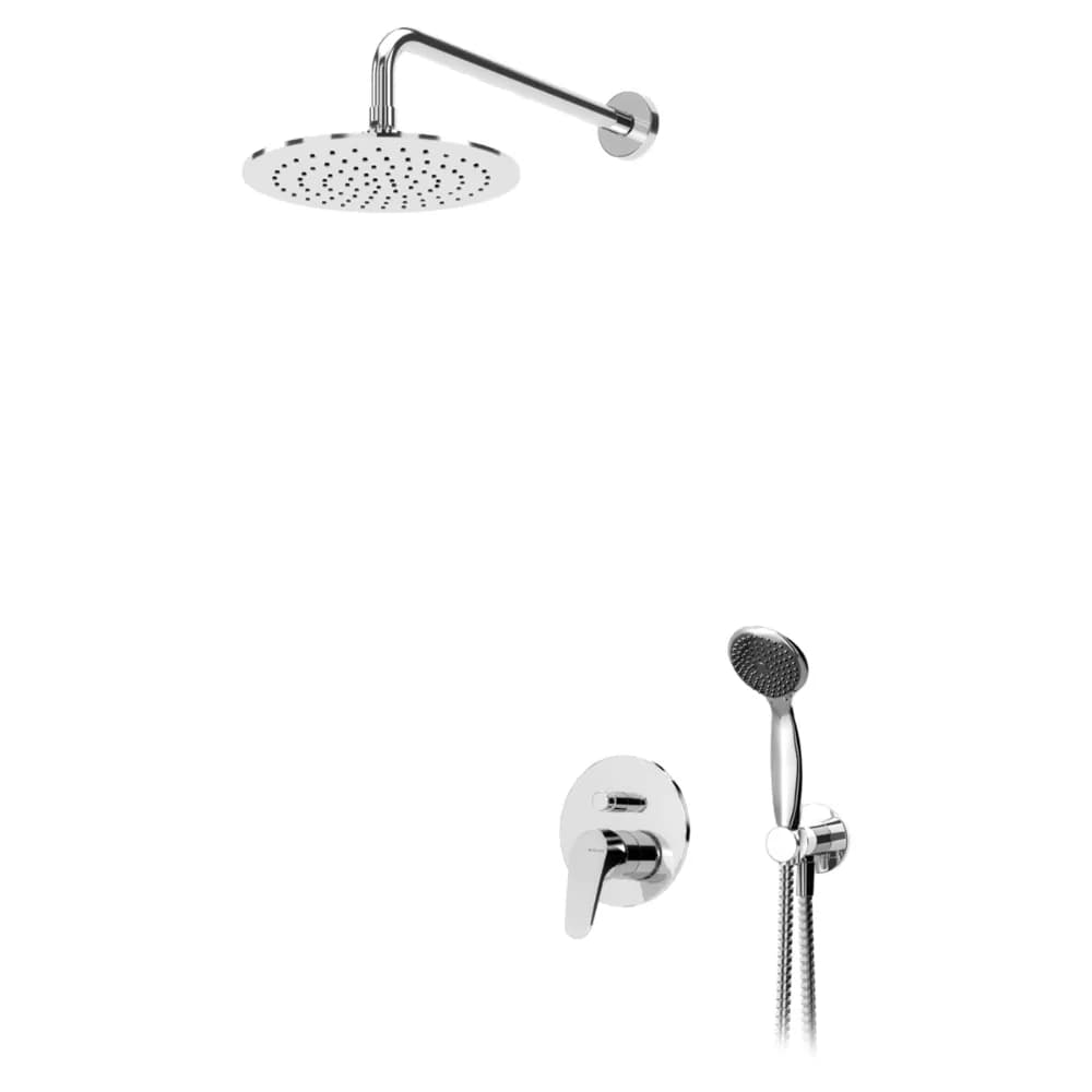 Concealed shower set with ABS shower head Ø230 mm and Oasis handshower set