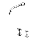 2 hole deck-mounted mixer, with wall basin Spout with 175mm