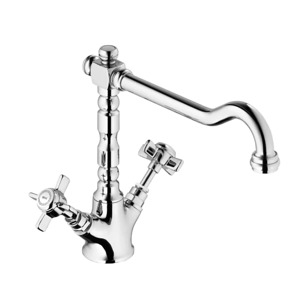 Basin mixer, swivel spout With push-open waste set 1 1/4’’ - Elo