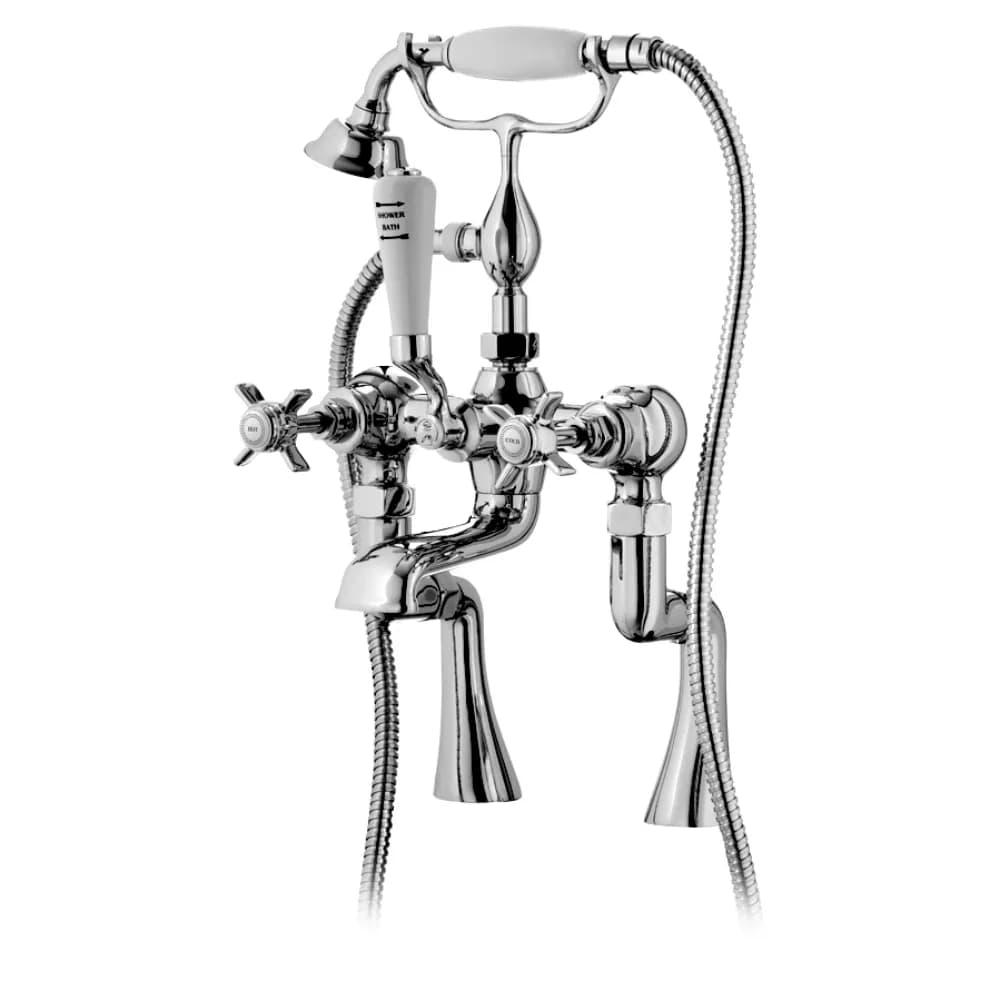 Imperial Rim mounted 2 hole Bath/shower mixer - 120 mm