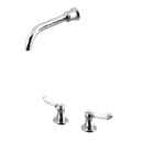 2 hole deck-mounted mixer, with wall basin Spout with 175mm