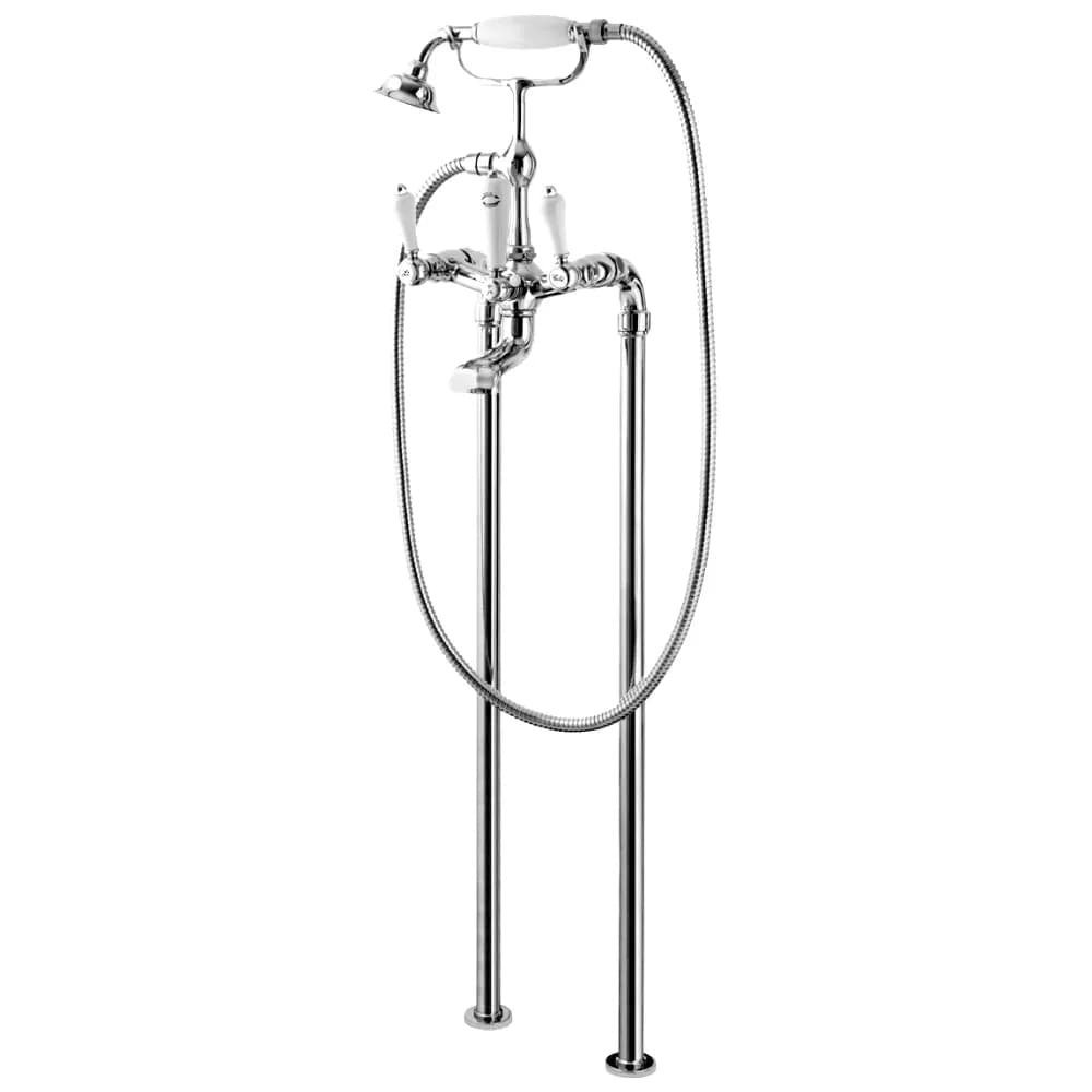Bath/shower mixer, floor-mounted