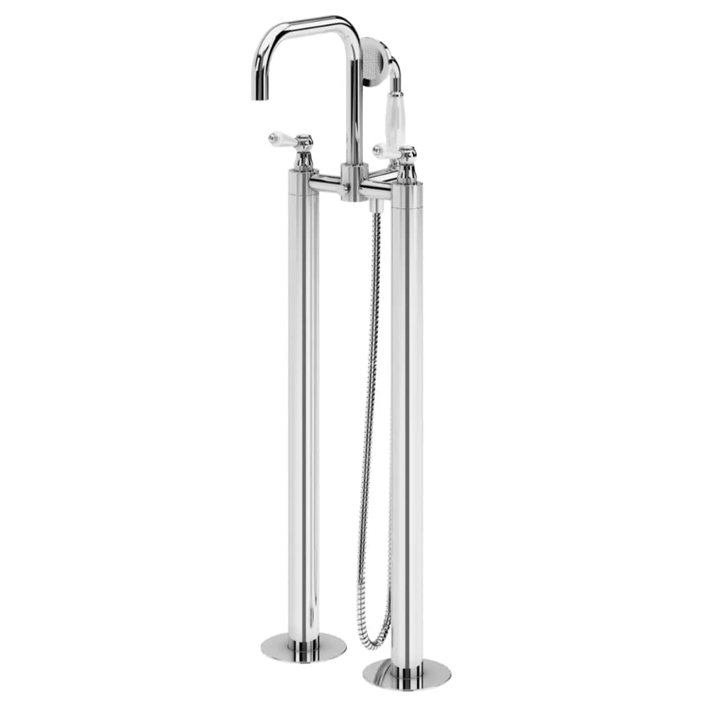 Bath/shower mixer, floor-mounted