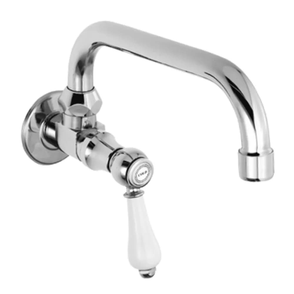 Wall tap swivel spout