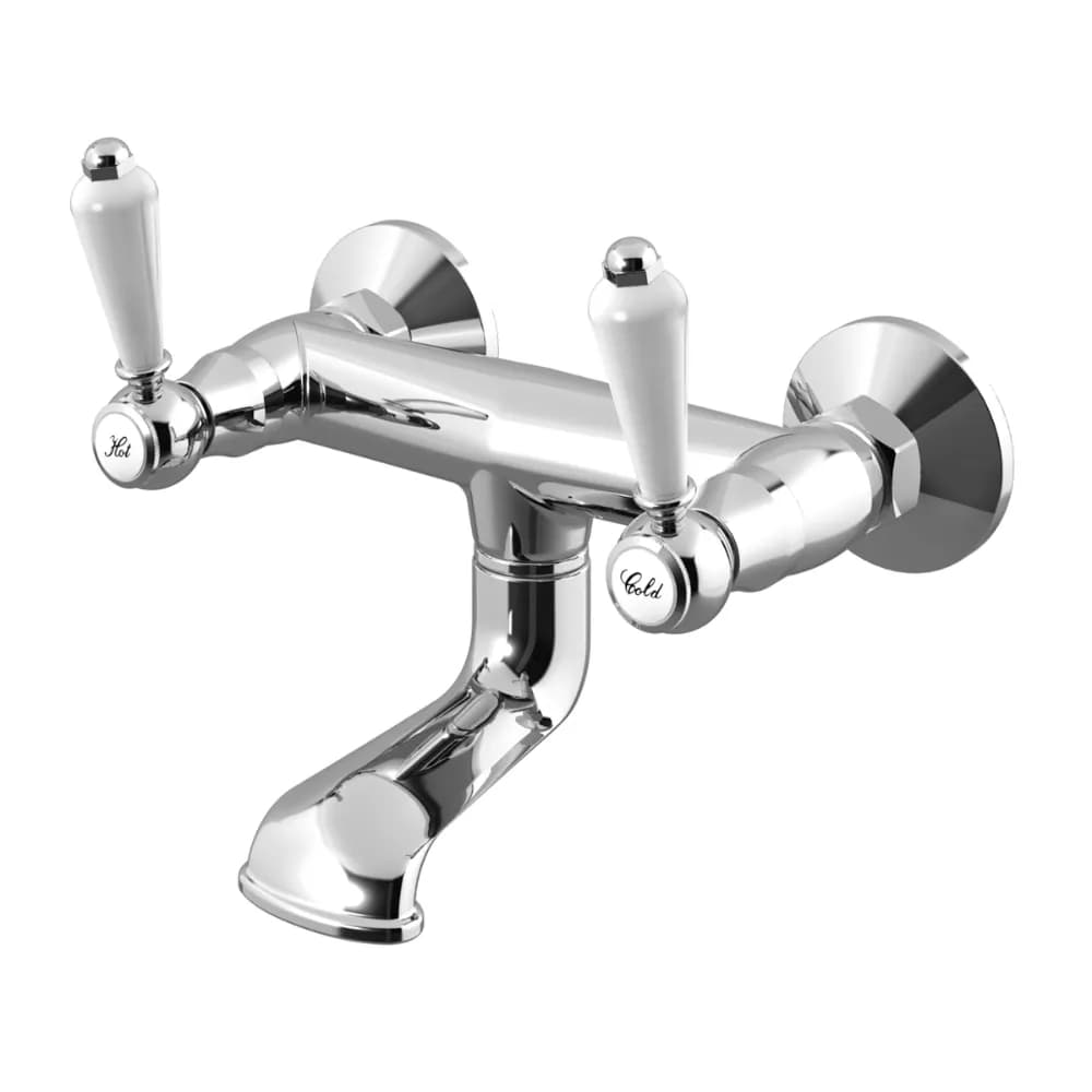 Wall mounted bath filler mixer