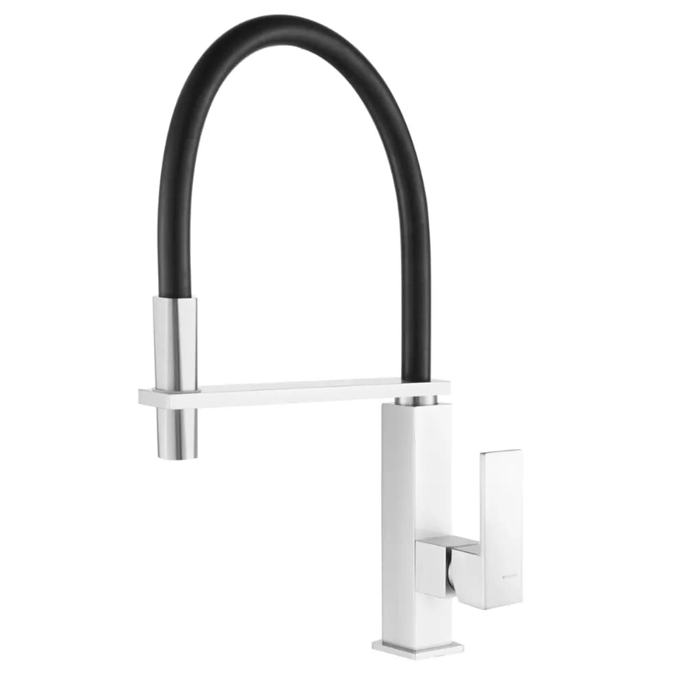 Sink mixer, gel swivel spout and extendable handshower - Mentha