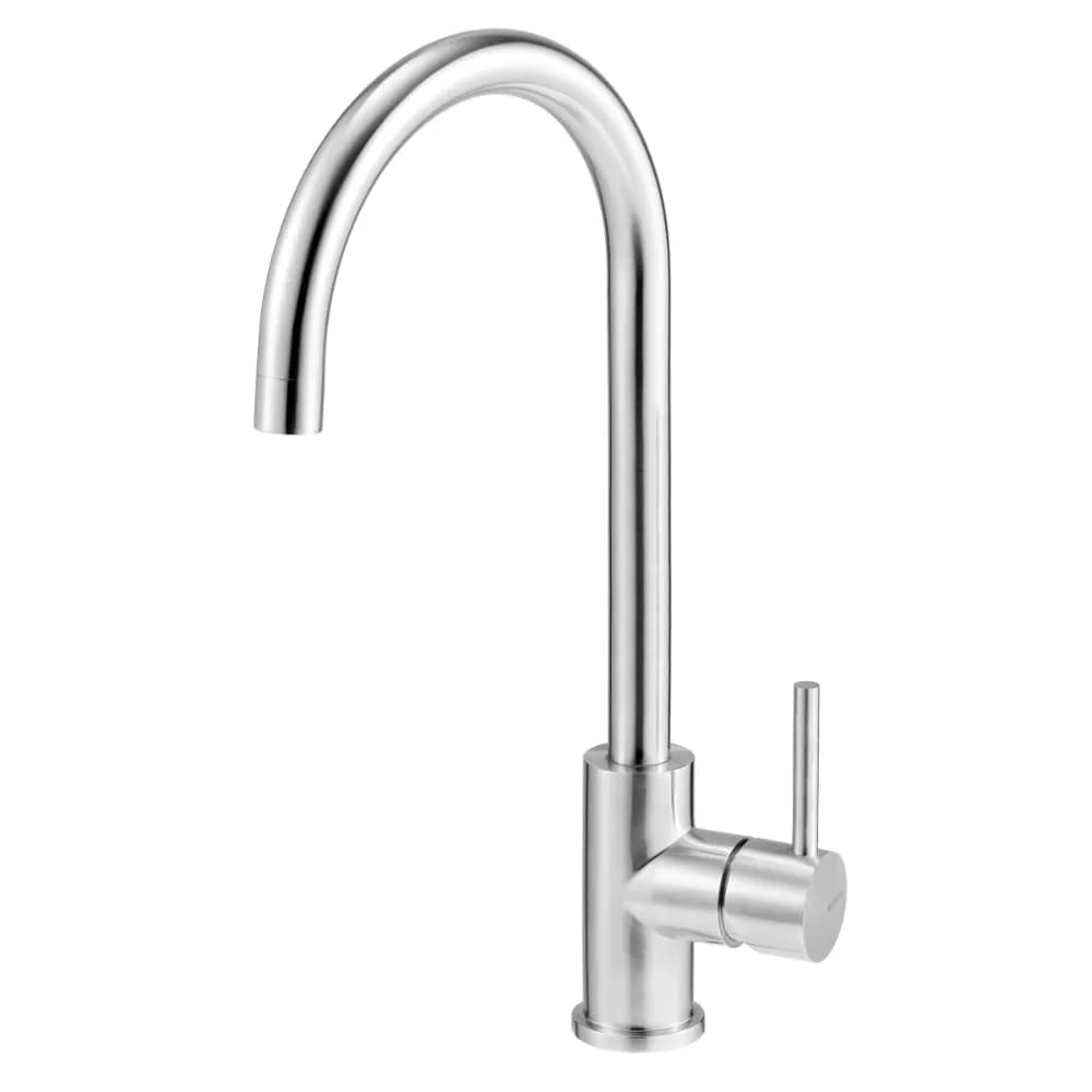 Sink mixer, swivel spout - Inox