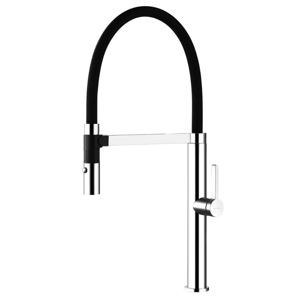 Sink mixer, swiveling gel spout, with extendable magnetic handshower 2 spray - Mentha