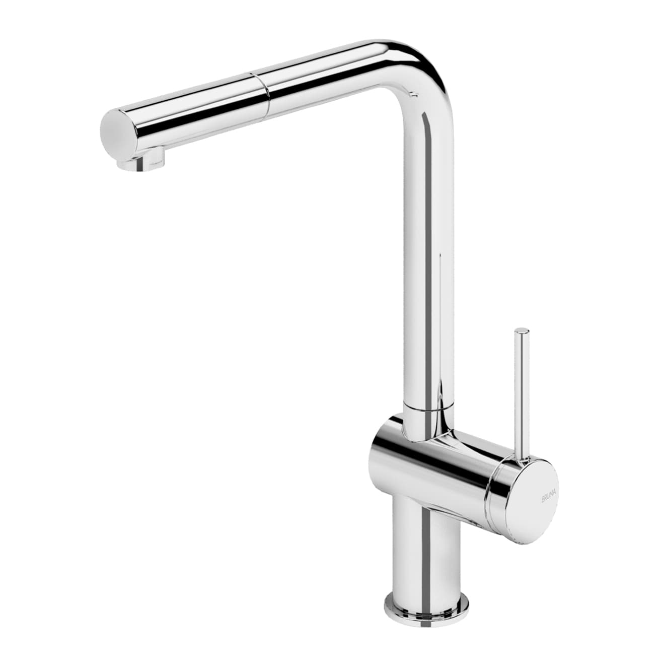 Sink mixer with swivel spout and pull out handshower - Ginger