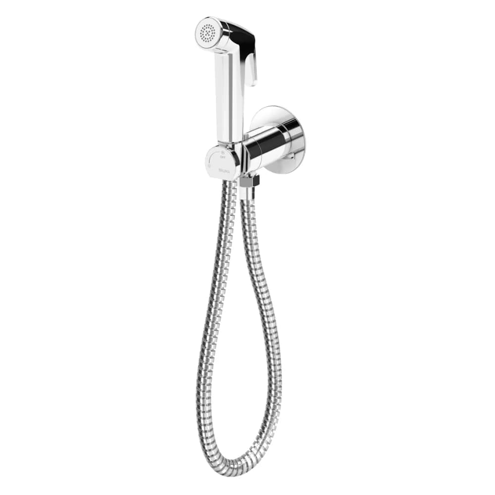 Single lever mixer for bidet/toilets, 180º progressive opening. ABS handshower - Elo
