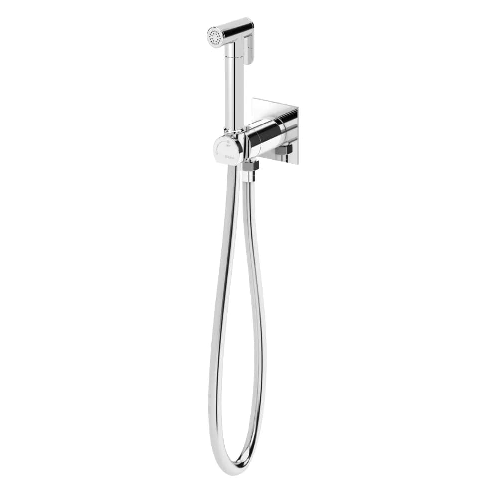 Single lever mixer for bidet/toilets, 180º progressive opening. Brass handshower - EloQ