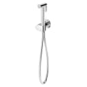Single lever mixer for bidet/toilets, progressive opening. ABS handshower - Elo: Brass handshower