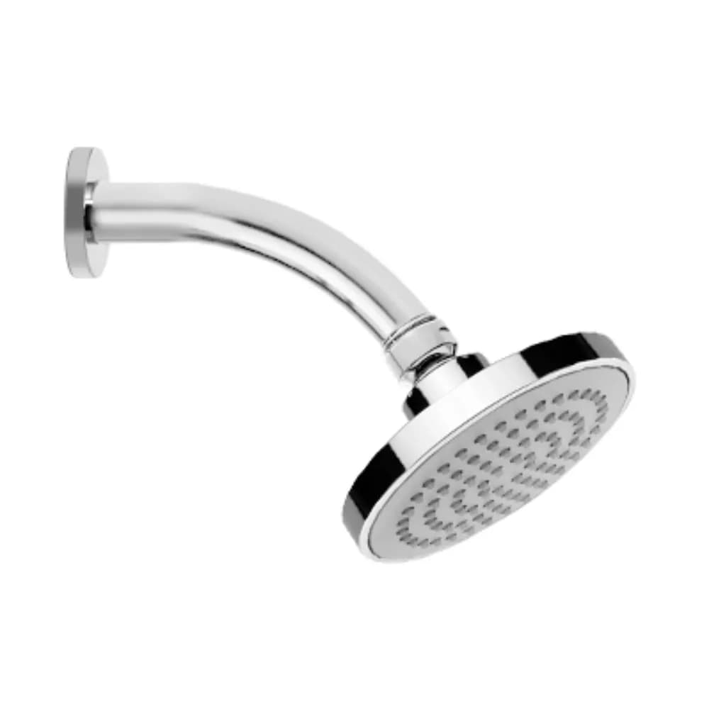 ABS shower head Ø120 mm with wall shower arm 200mm