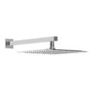 Steel shower head 250x250mm with wall shower arm - QuadraFlow