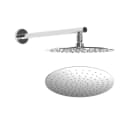 Steel shower head Ø300 mm with wall shower arm - FlowRL
