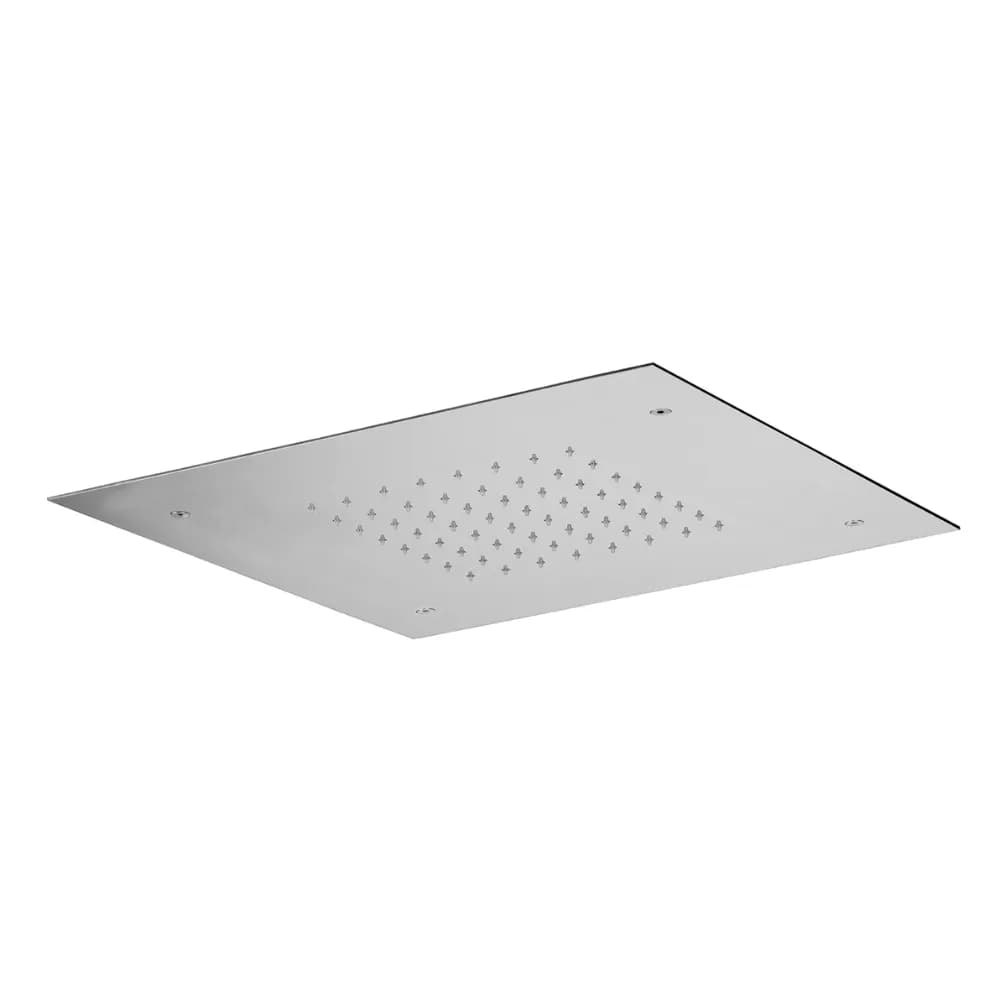 Steel shower head for ceiling installation, 380x380 mm (Rain)