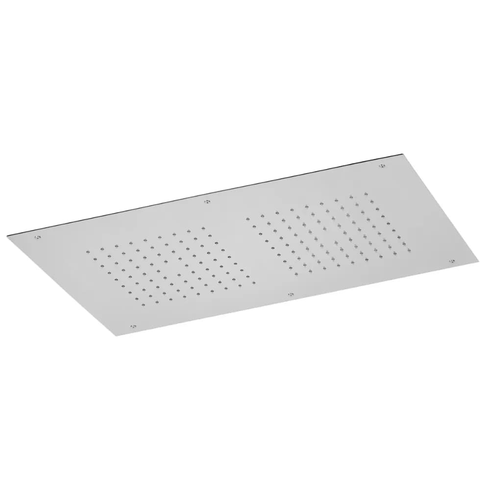 Steel shower head for ceiling installation, 700x400 mm