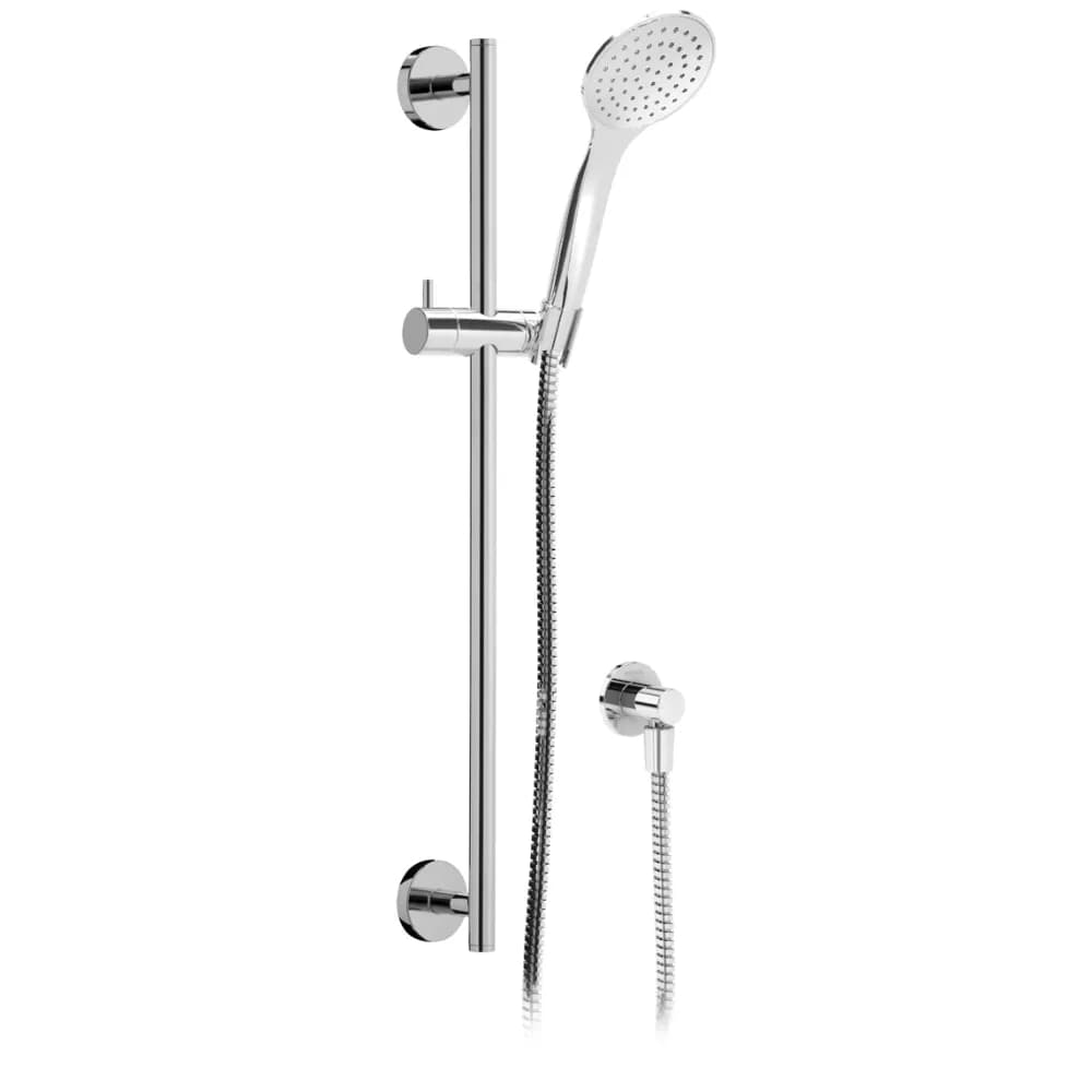 Shower set with outlet elbow, EloX Shower rail, metal hose 160cm and ABS Emotion handshower