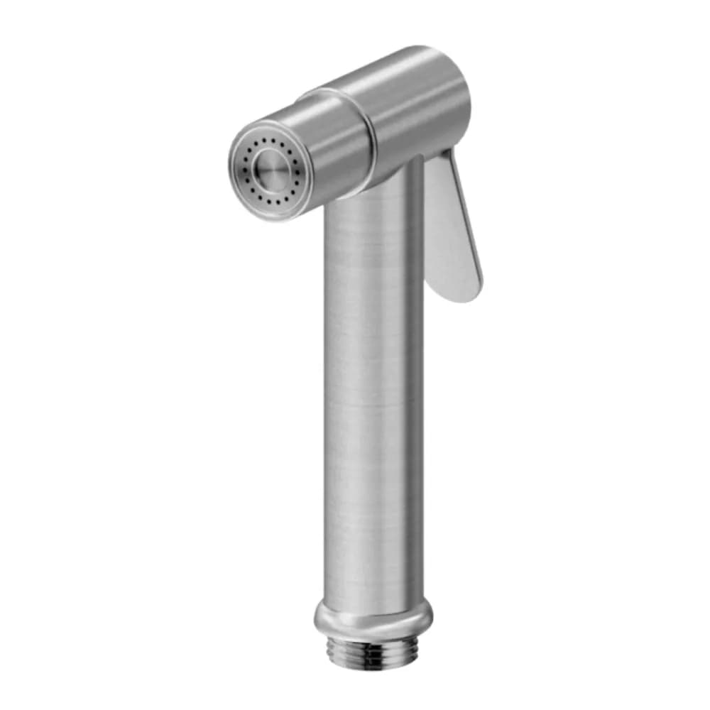 Stainless steel push button handshower