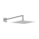 Steel shower head 300x300 mm with wall shower arm - QuadraBlue