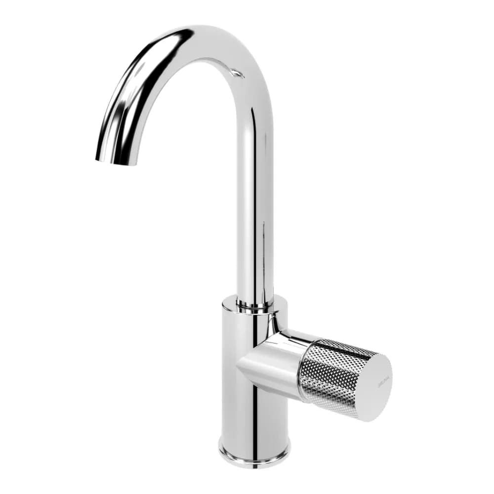 Basin mixer, swivel spout