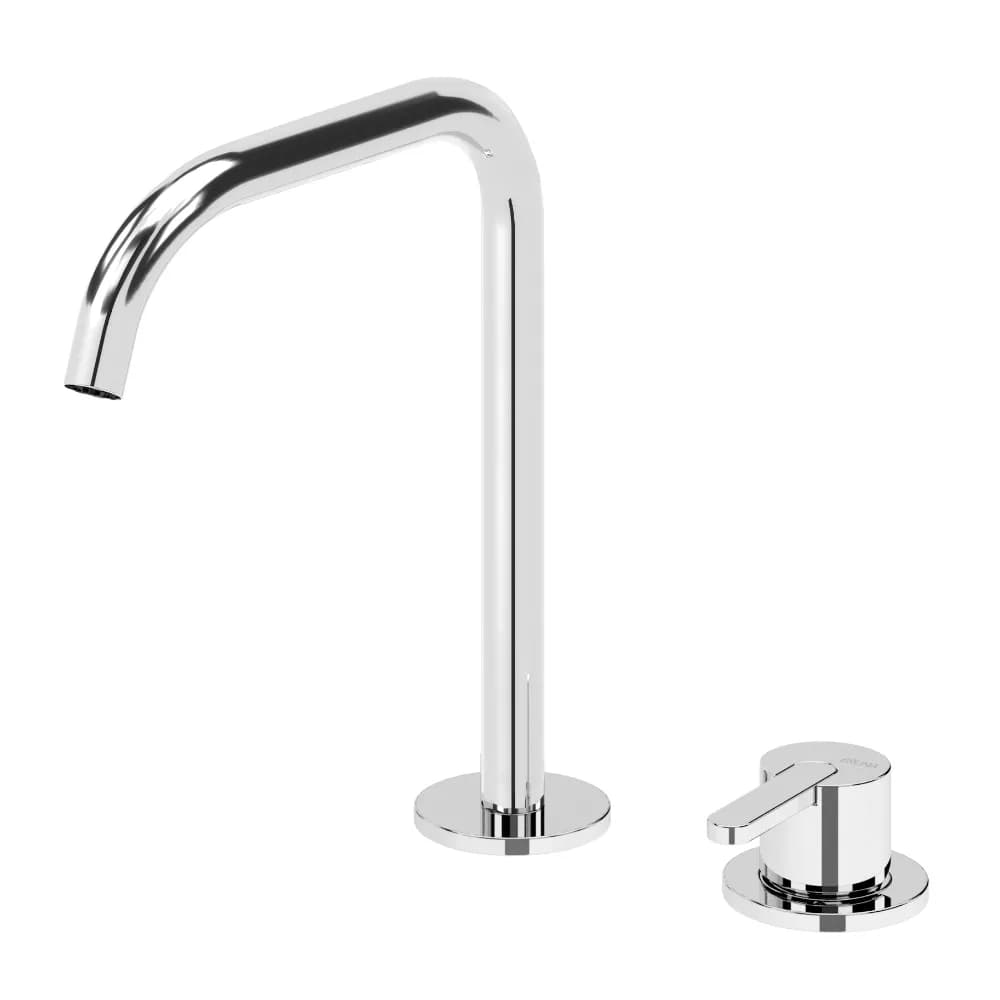 Deck-mounted, 2 hole basin mixer