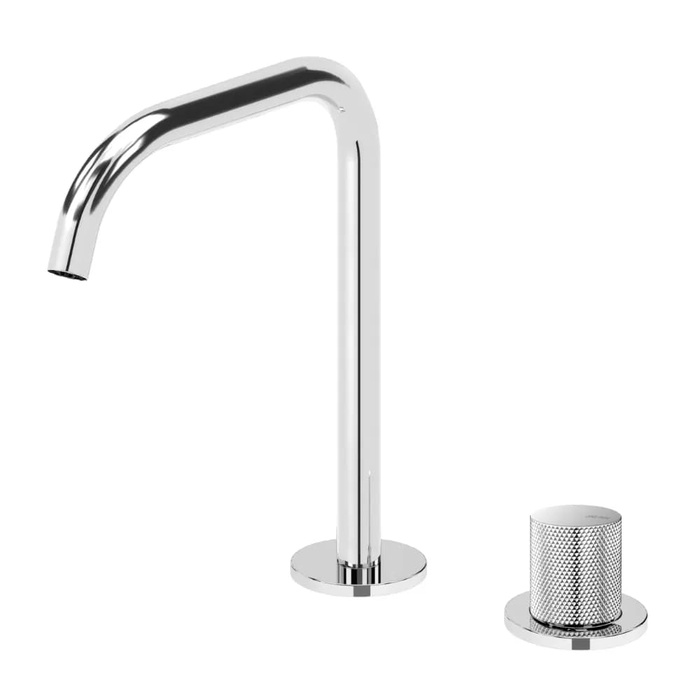 Deck-mounted, 2 hole basin mixer