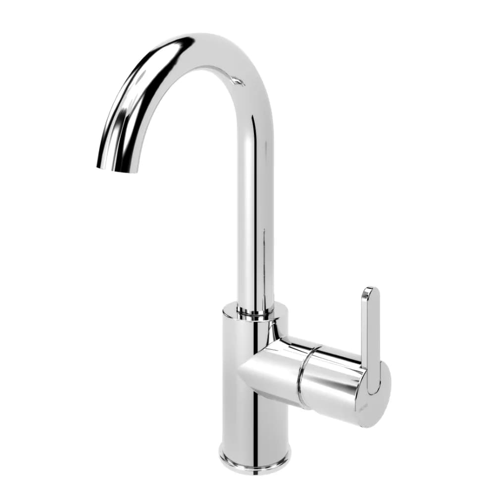 Basin mixer, swivel spout