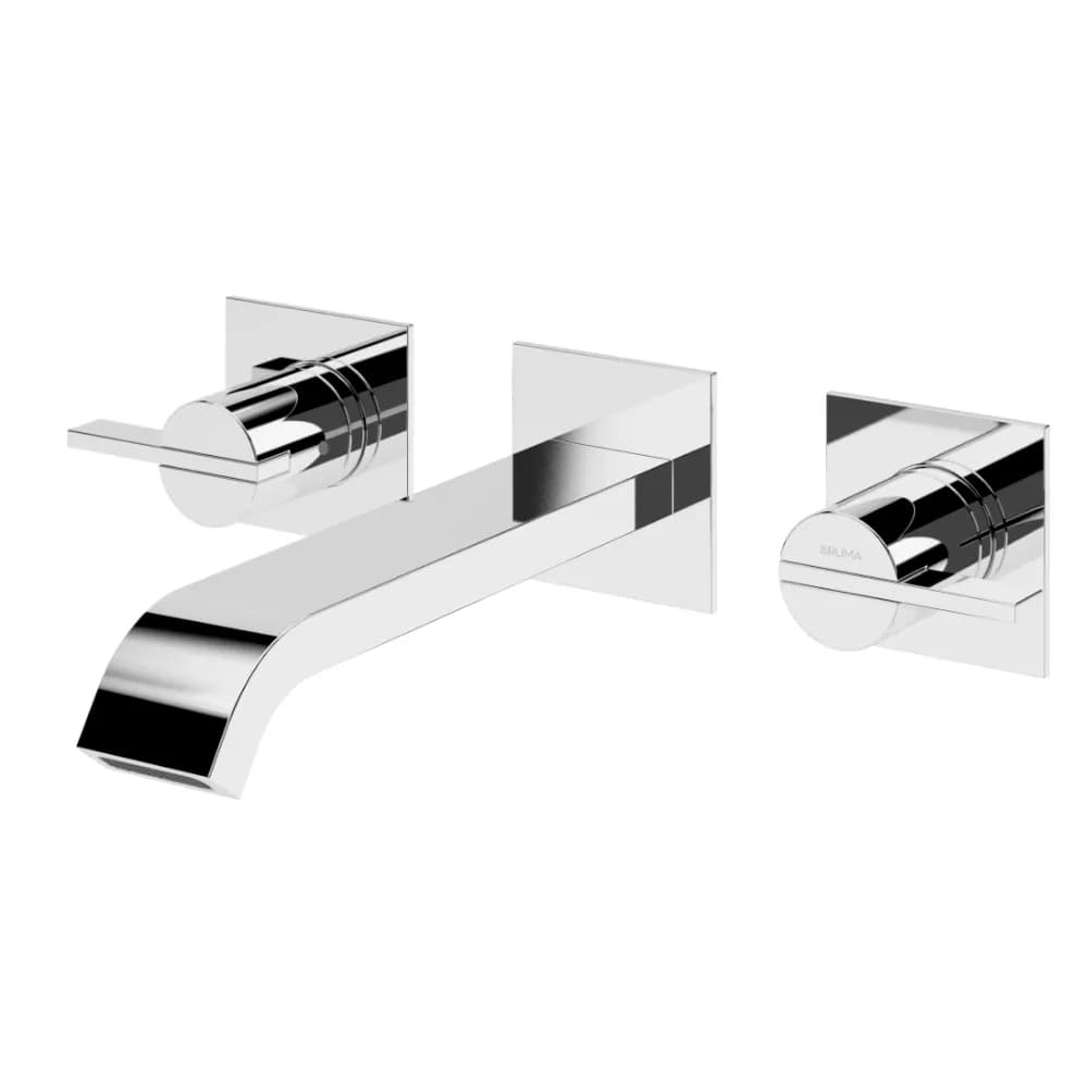3 hole, wall basin mixer
