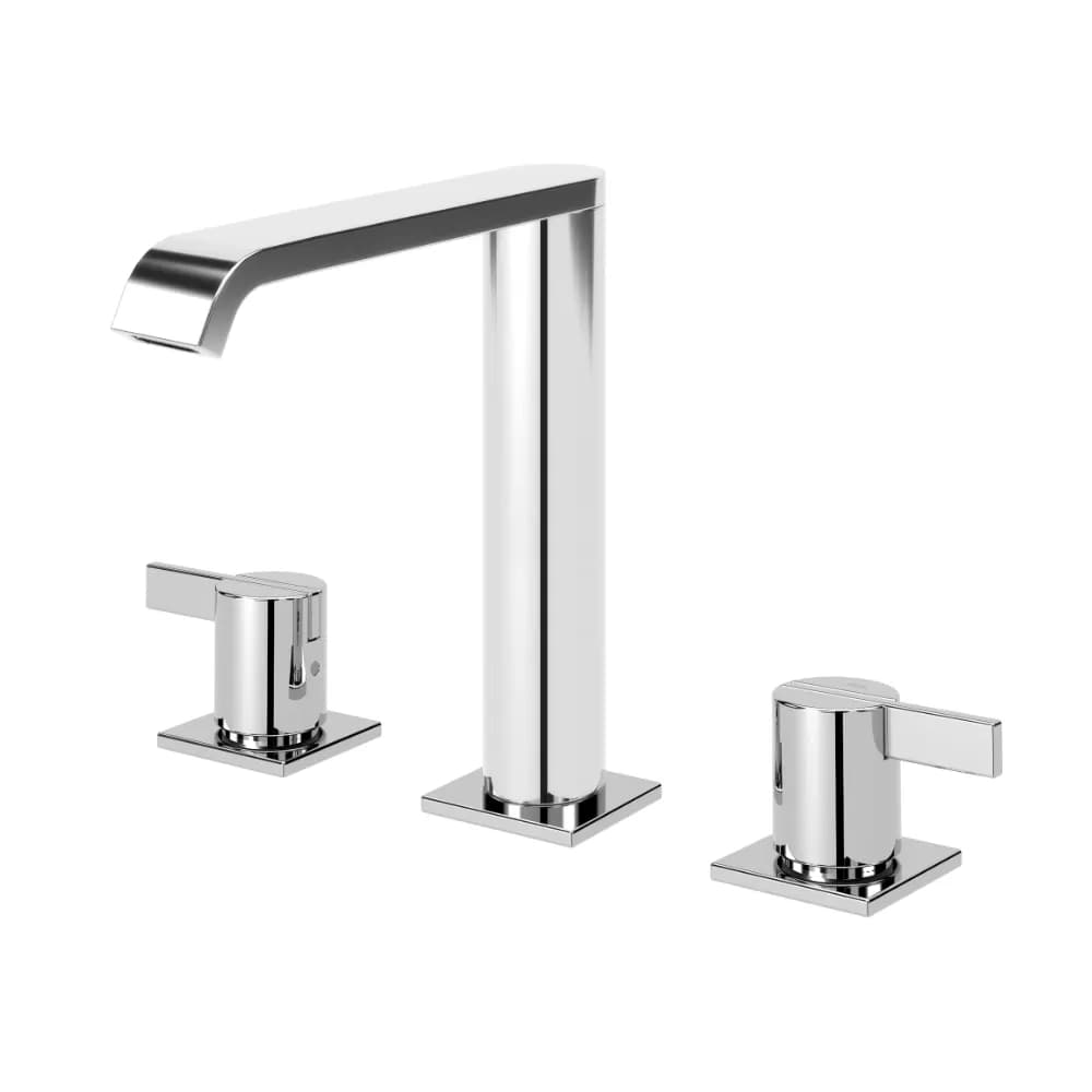 Deck-mounted, 3 hole basin mixer