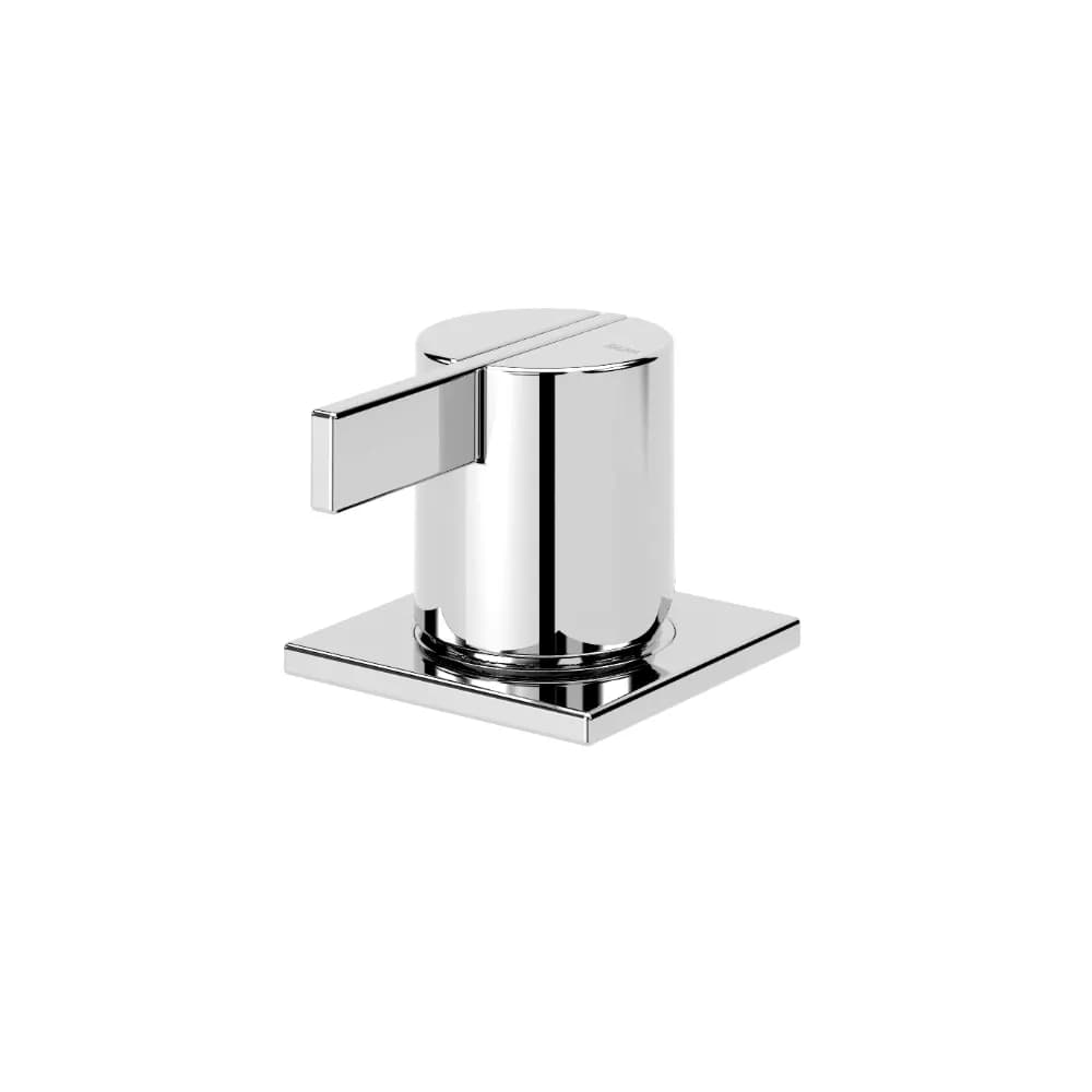 Deck-mounted single lever mixer, with 1 outlet for bathtub