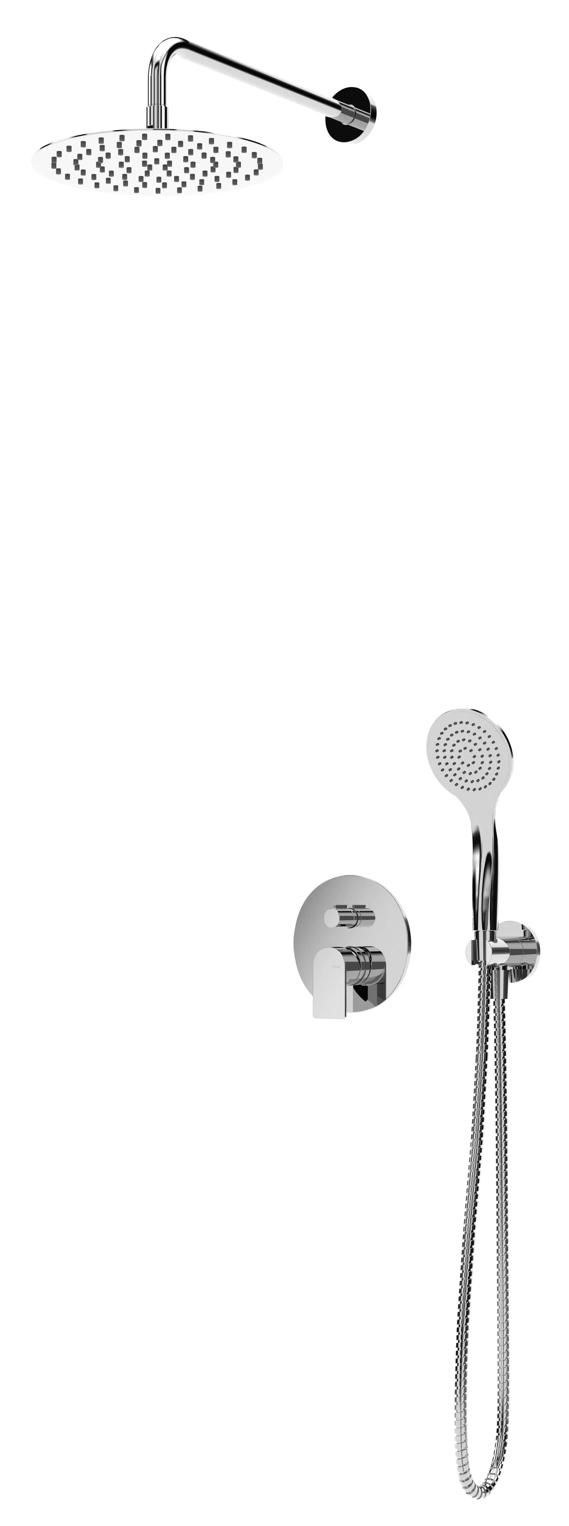 Chuveiro fixo UltraThin com Ø250 mm em inox
