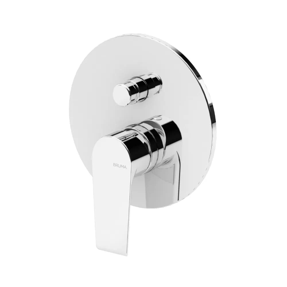 Concealed single lever mixer with 2 outlets
