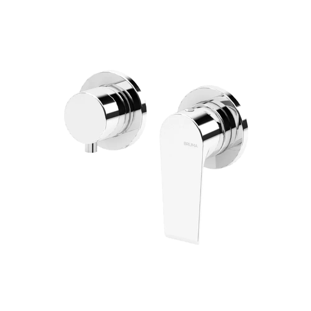 Concealed horizontal single lever mixer, with 3 outlets