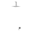 Option: Inox shower head 250x250 mm with ceiling shower arm 100 mm