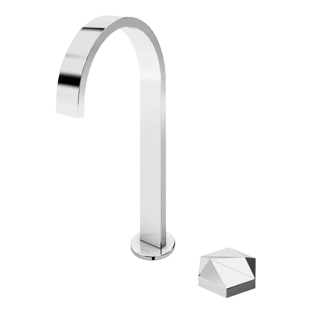 Deck-mounted, 2 hole bidet progressive mixer