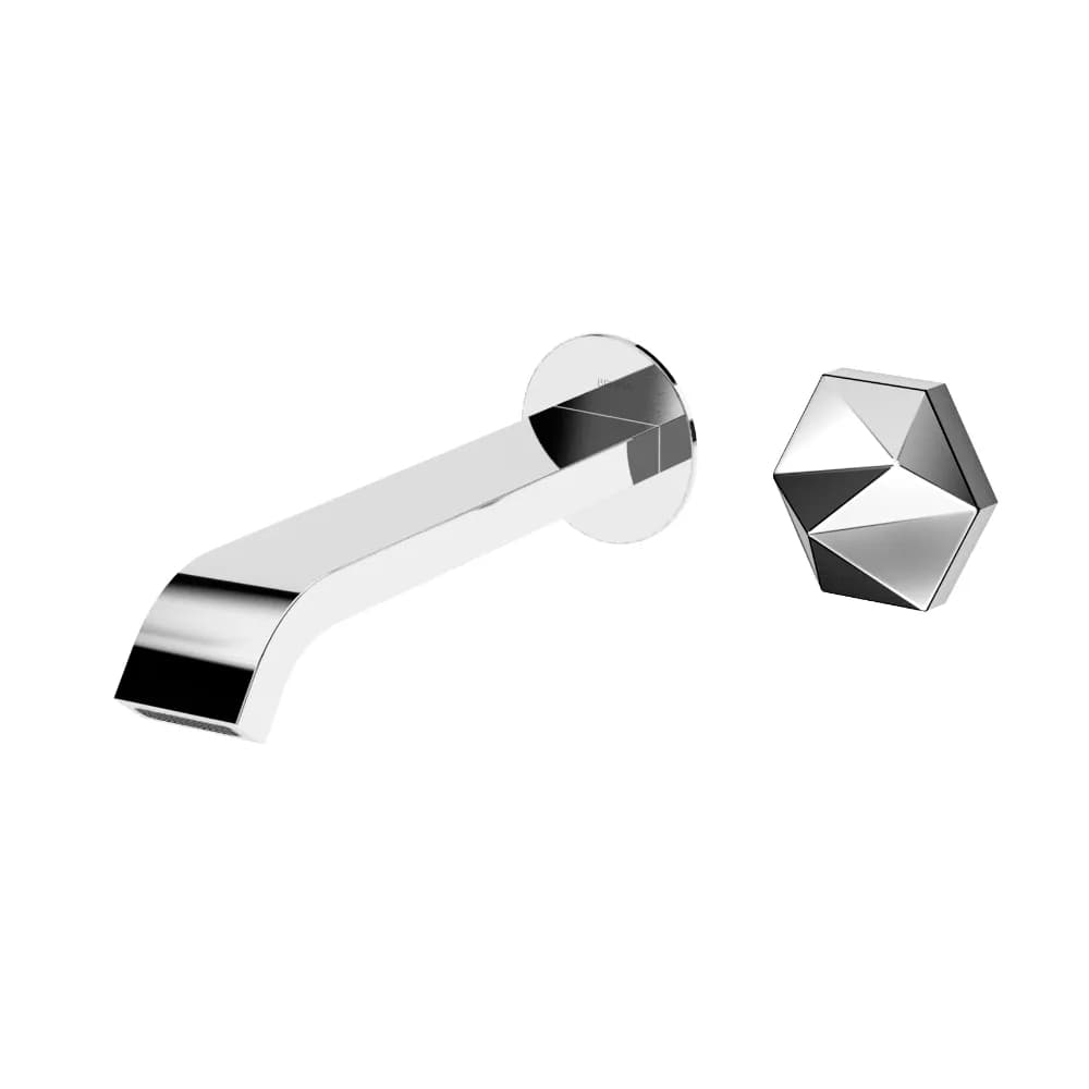 2 hole, progressive wall basin mixer
